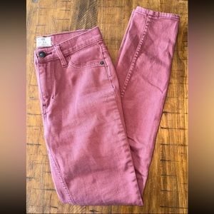 Free People Size 26 Women’s Mauve Pink Stretch Skinny Jegging Jeans